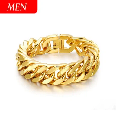 Brazzuletta Mens Gold Link