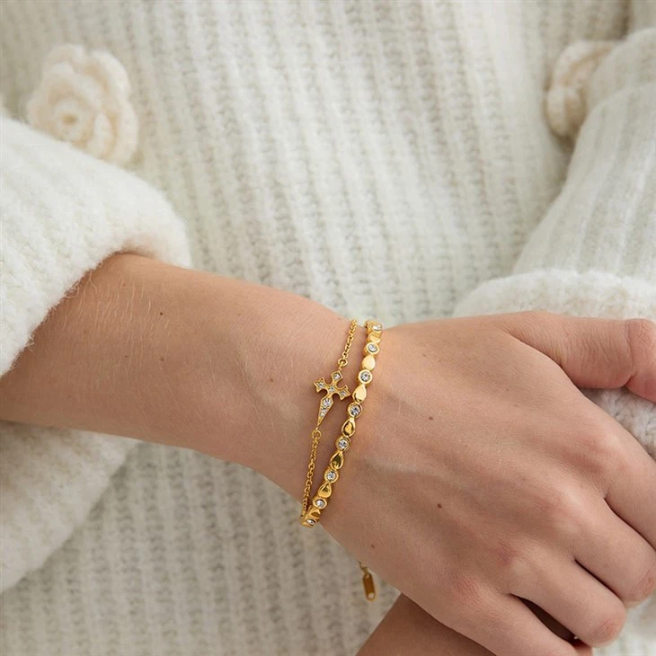 Cross Zircon Charm Bracelet factory