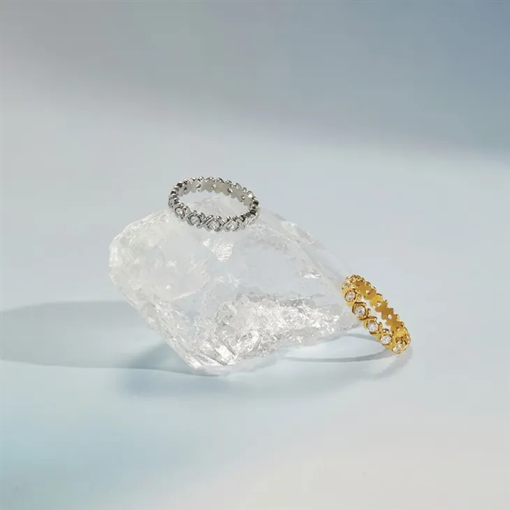 Full Pave CZ Chain Band Ring best