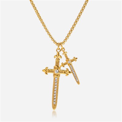 316 Stainless Steel Xabla Cross Necklace