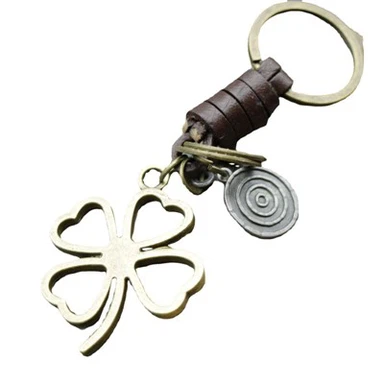 Erba 'Leaf Clover Keychain|Ġilda mmaljata Mens Gift