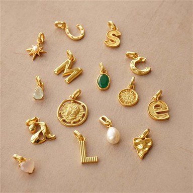 Stainless Steel Charms Inizjali